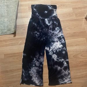 Buttery soft strapless tie dye  wide leg romper size large